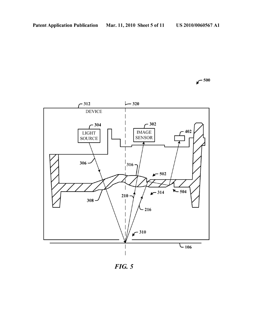 CONTROLLING DEVICE OPERATION RELATIVE TO A SURFACE - diagram, schematic, and image 06