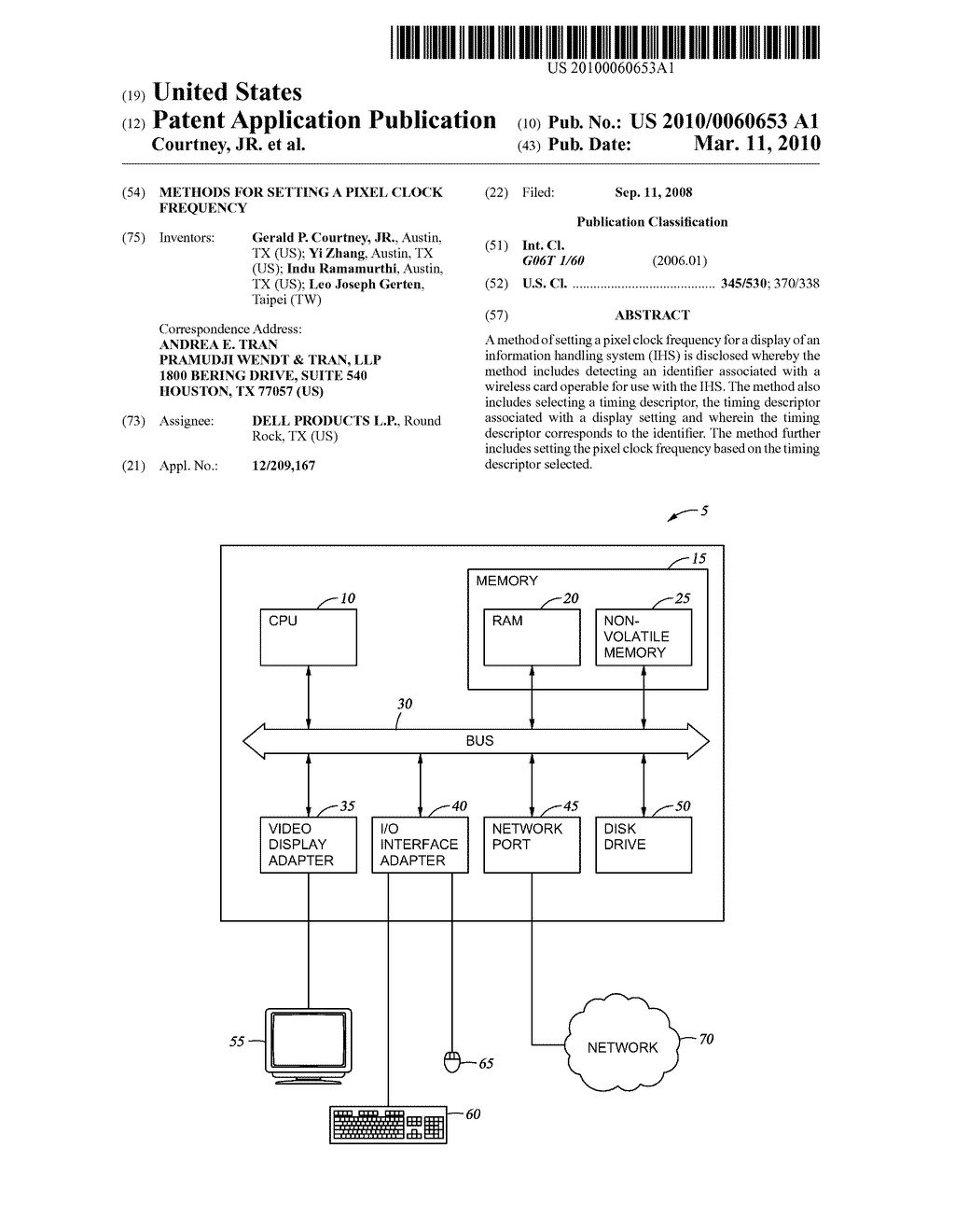 Methods for Setting a Pixel Clock Frequency - diagram, schematic, and image 01