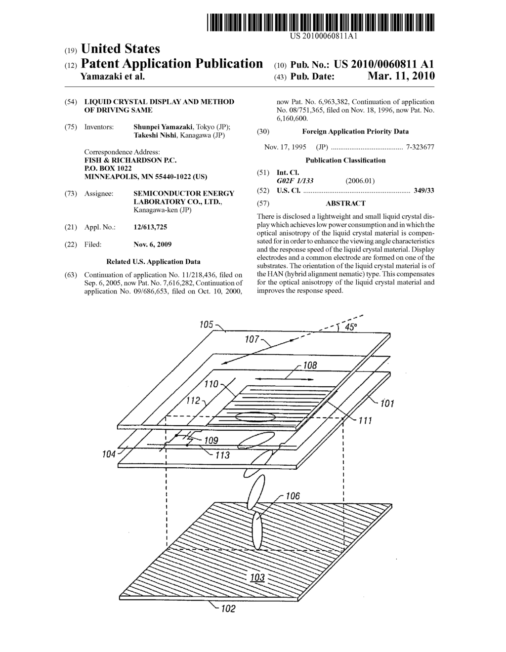 LIQUID CRYSTAL DISPLAY AND METHOD OF DRIVING SAME - diagram, schematic, and image 01