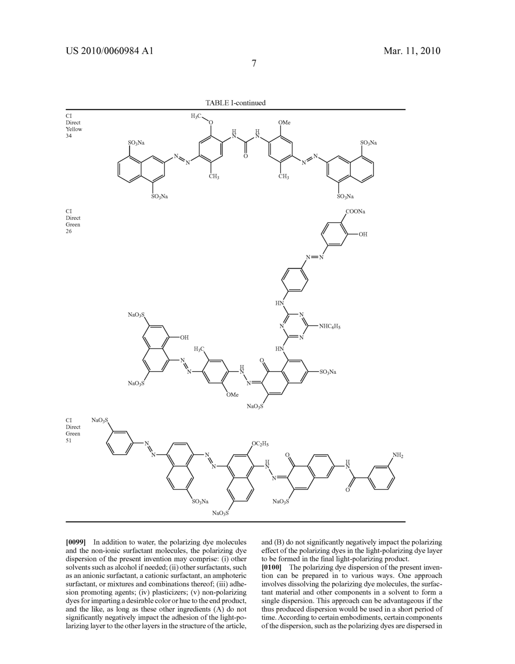 LIGHT-POLARIZING ARTICLE AND DYE DISPERSION AND METHOD FOR MAKING SAME - diagram, schematic, and image 10