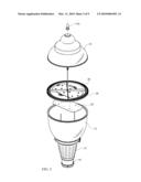 LED BASED ACORN STYLE LUMINAIRE diagram and image