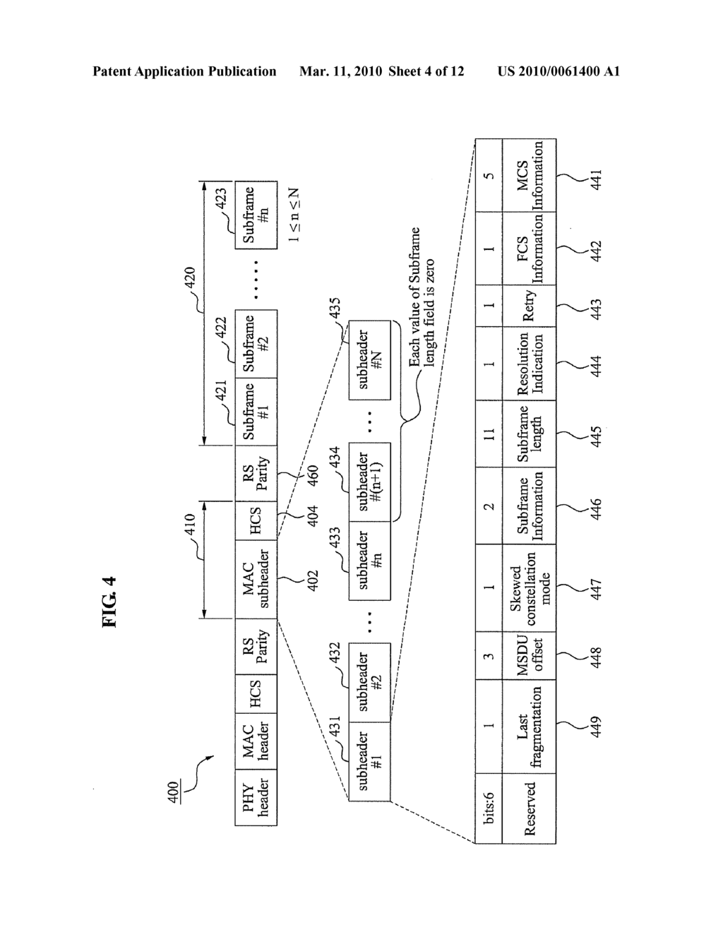 FRAME GENERATION APPARATUS AND METHOD OF PROTECTING PROTOCOL HEADER INFORMATION OVER WIDEBAND HIGH FREQUENCY WIRELESS SYSTEM - diagram, schematic, and image 05