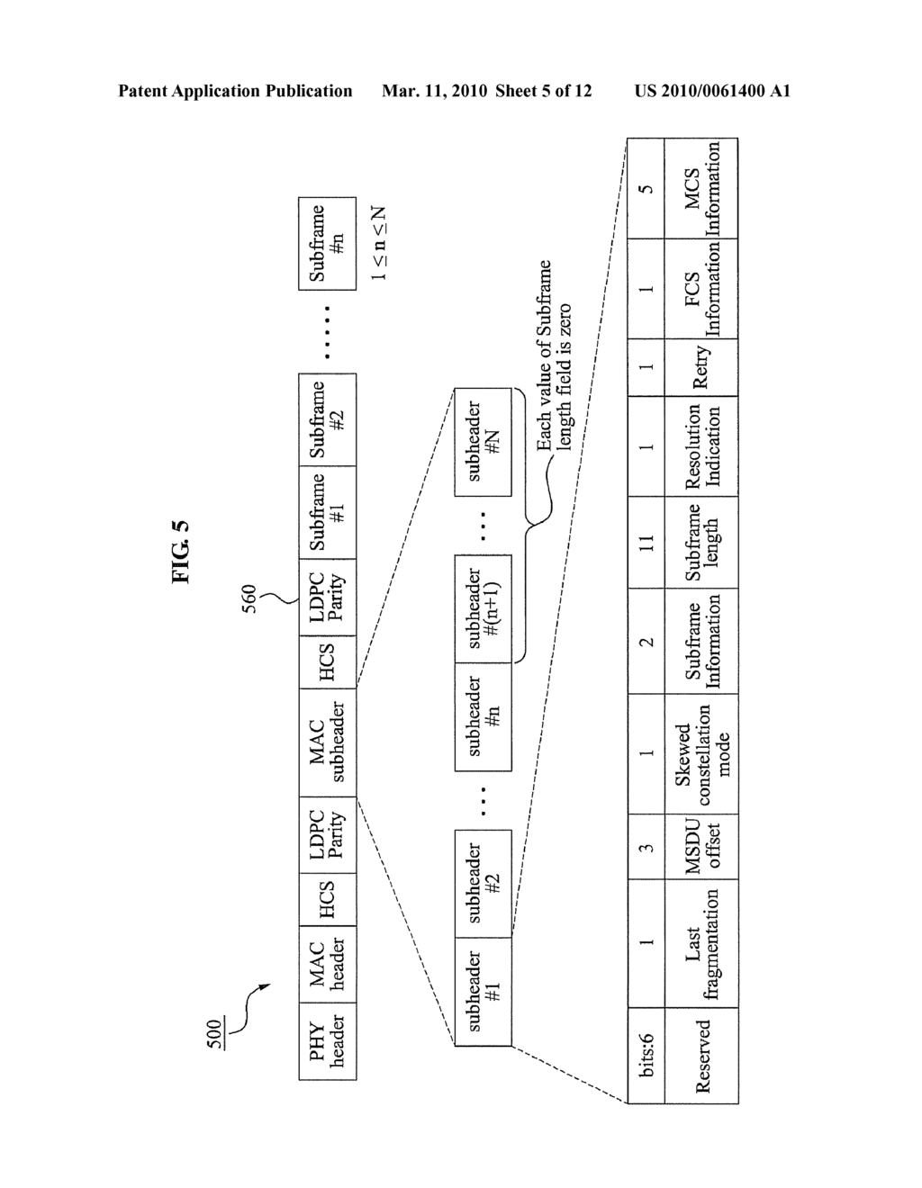 FRAME GENERATION APPARATUS AND METHOD OF PROTECTING PROTOCOL HEADER INFORMATION OVER WIDEBAND HIGH FREQUENCY WIRELESS SYSTEM - diagram, schematic, and image 06