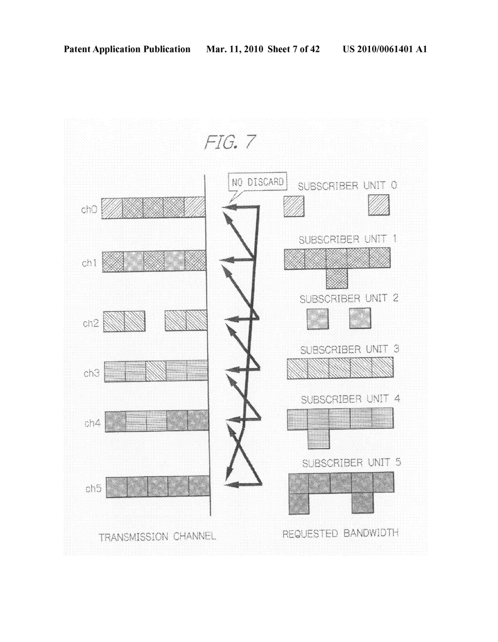 Dynamic bandwidth allocating method and device with hardware reduced and bandwidth usability improved - diagram, schematic, and image 08