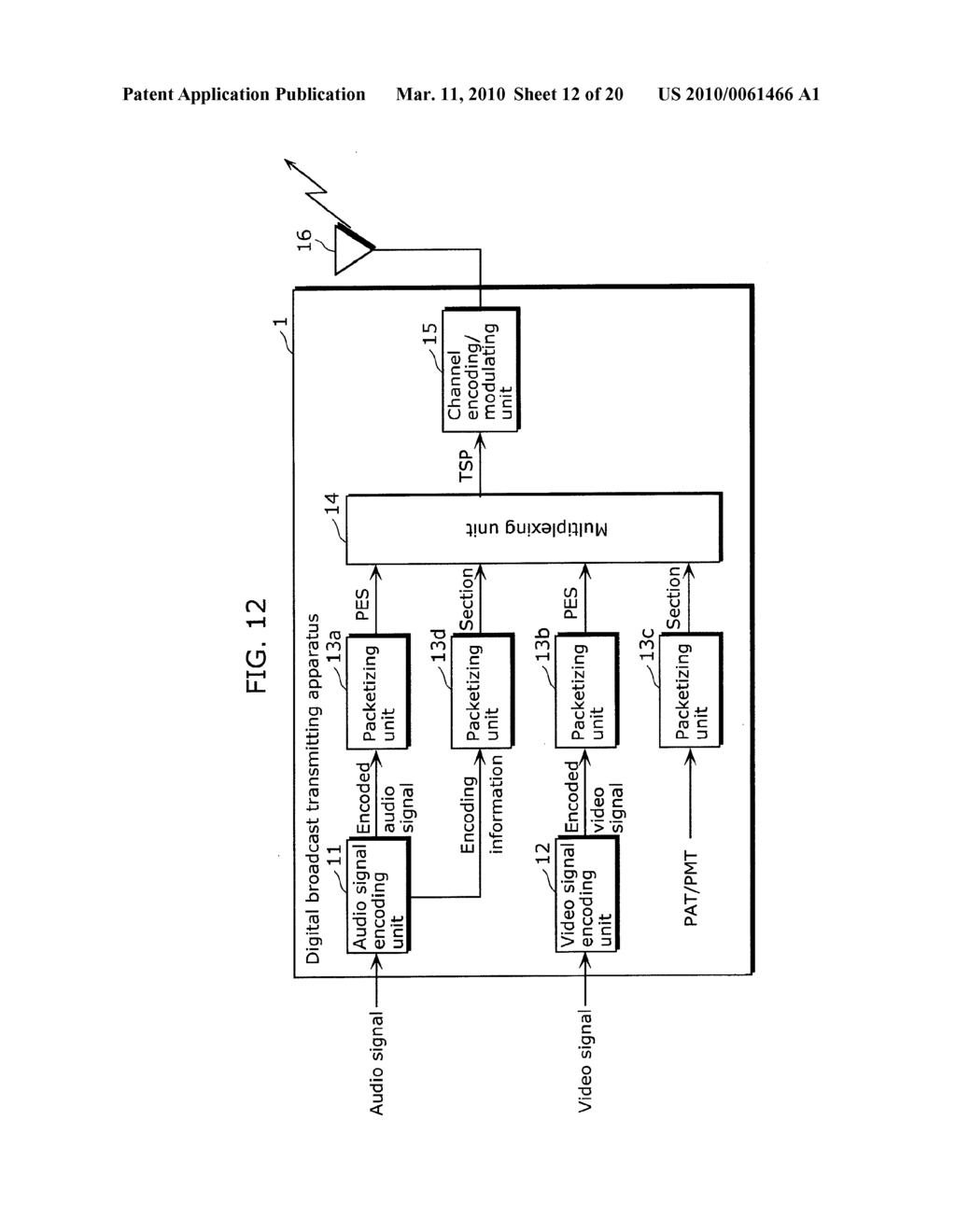 DIGITAL BROADCAST TRANSMITTING APPARATUS, DIGITAL BROADCAST RECEIVING APPARATUS, AND DIGITAL BROADCAST TRANSMITTING/RECEIVING SYSTEM - diagram, schematic, and image 13