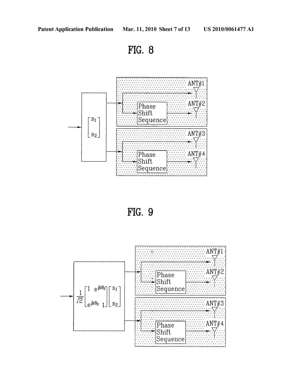 DATA TRANSFER METHOD USING PHASE-SHIFT BASED PRECODING AND TRANSMITTER IMPLEMENTING THE SAME - diagram, schematic, and image 08