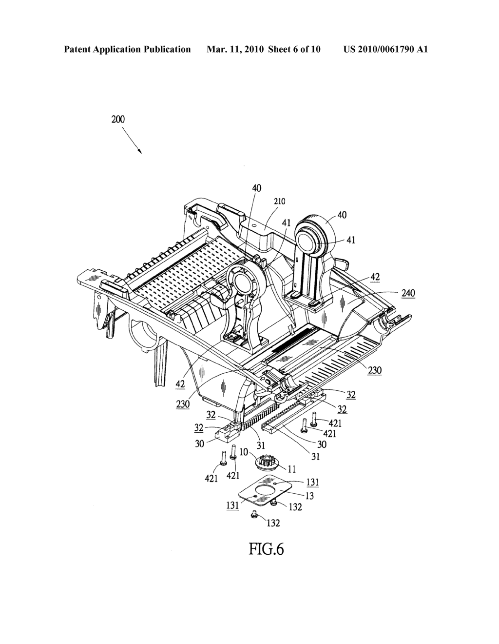 LABEL ROLL HOLDER RETURNING MECHANISM FOR BARCODE PRINTER - diagram, schematic, and image 07