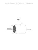 EXHAUST-GAS CONVERTING FILTER AND PRODUCTION PROCESS FOR THE SAME diagram and image