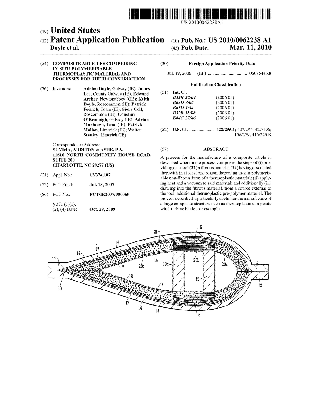 Composite Articles Comprising In-Situ-Polymerisable Thermoplastic Material and Processes for their Construction - diagram, schematic, and image 01