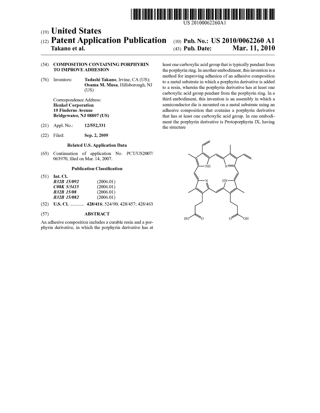 Composition Containing Porphyrin to Improve Adhesion - diagram, schematic, and image 01