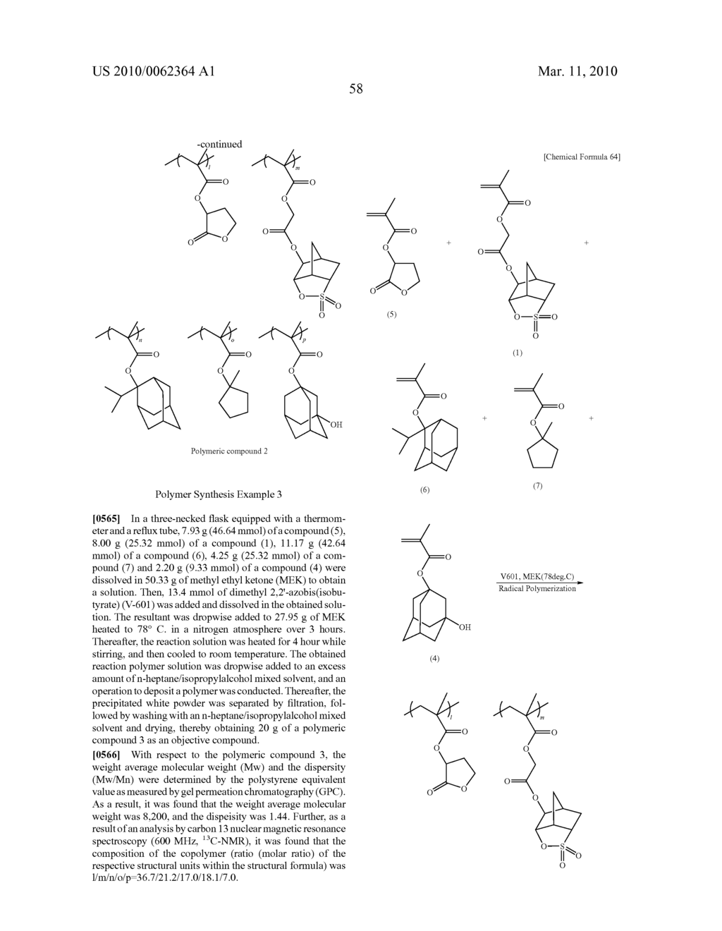 Positive resist composition, method of forming resist pattern, and polymeric compound - diagram, schematic, and image 59