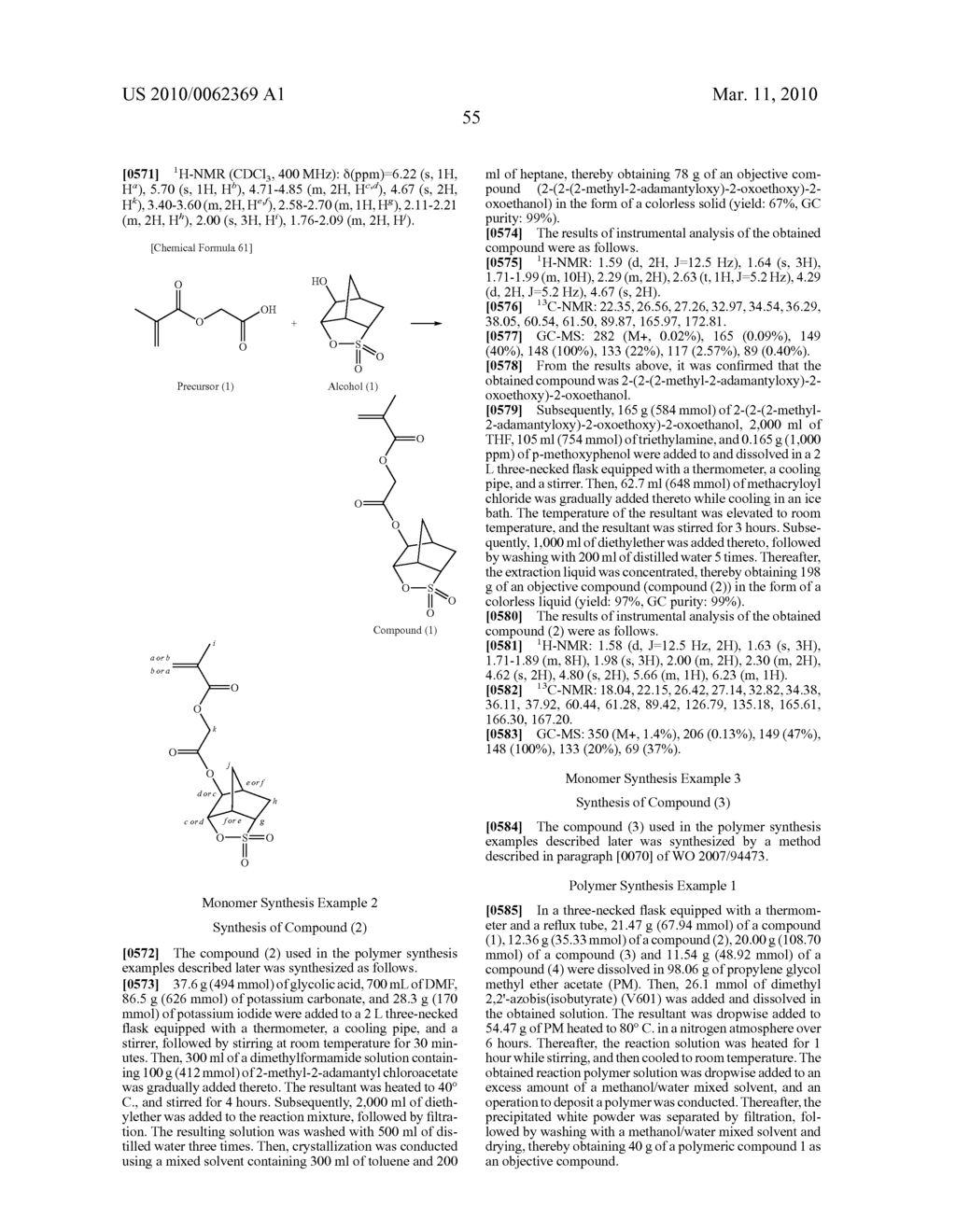 Positive resist composition, method of forming resist pattern, and polymeric compound - diagram, schematic, and image 56