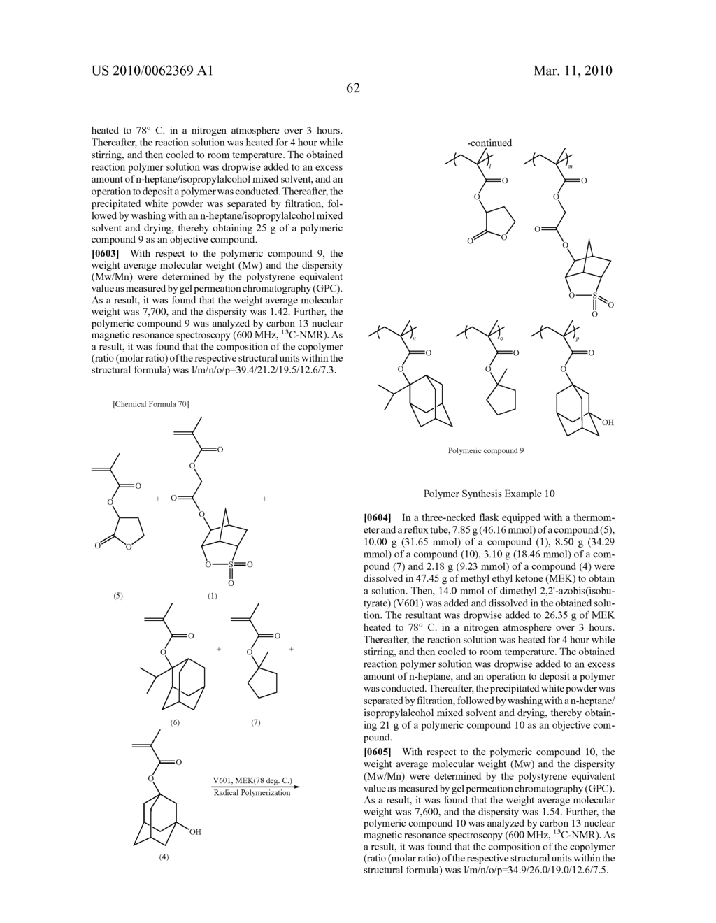 Positive resist composition, method of forming resist pattern, and polymeric compound - diagram, schematic, and image 63