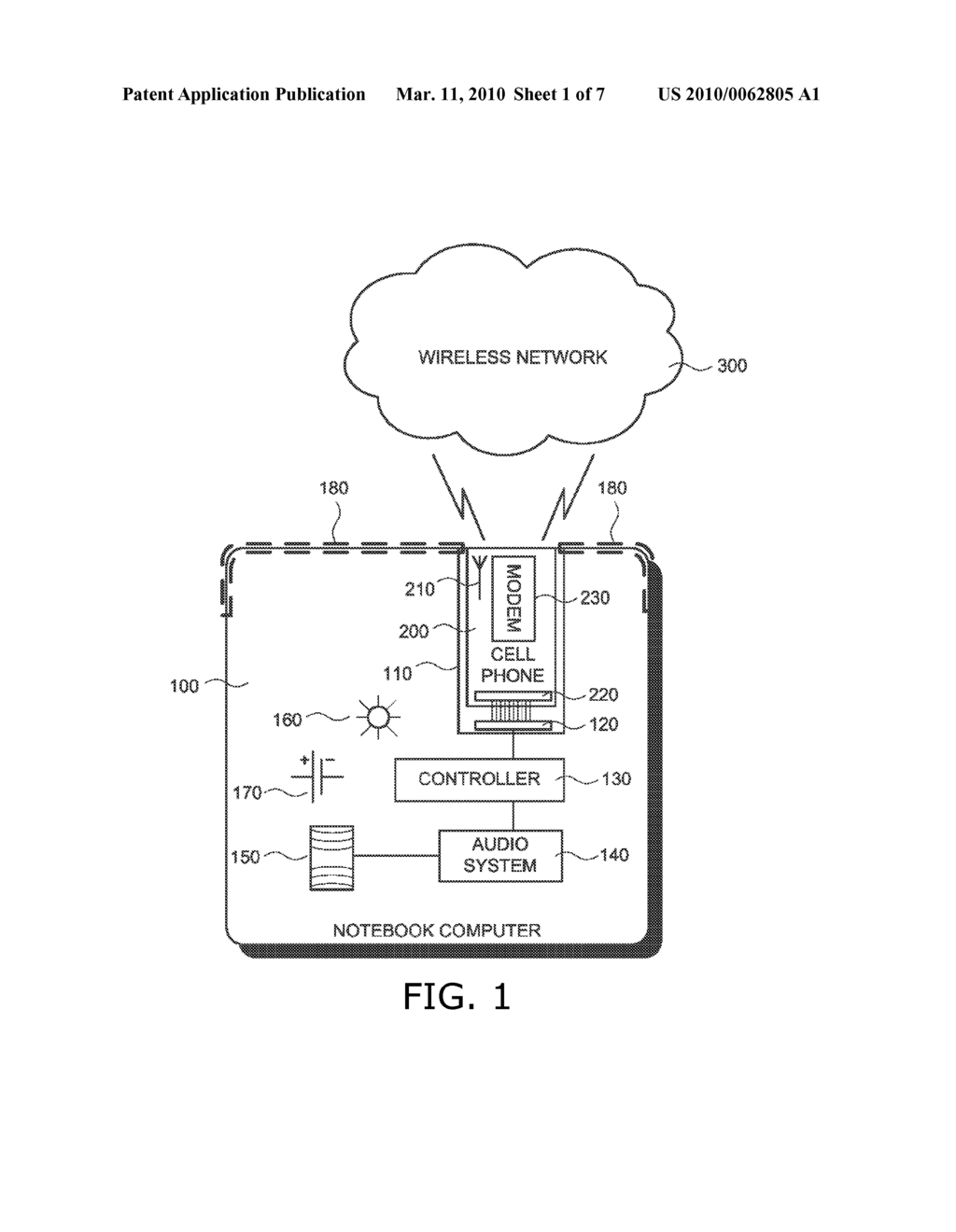 NOTEBOOK COMPUTER AND CELL PHONE ASSEMBLY - diagram, schematic, and image 02