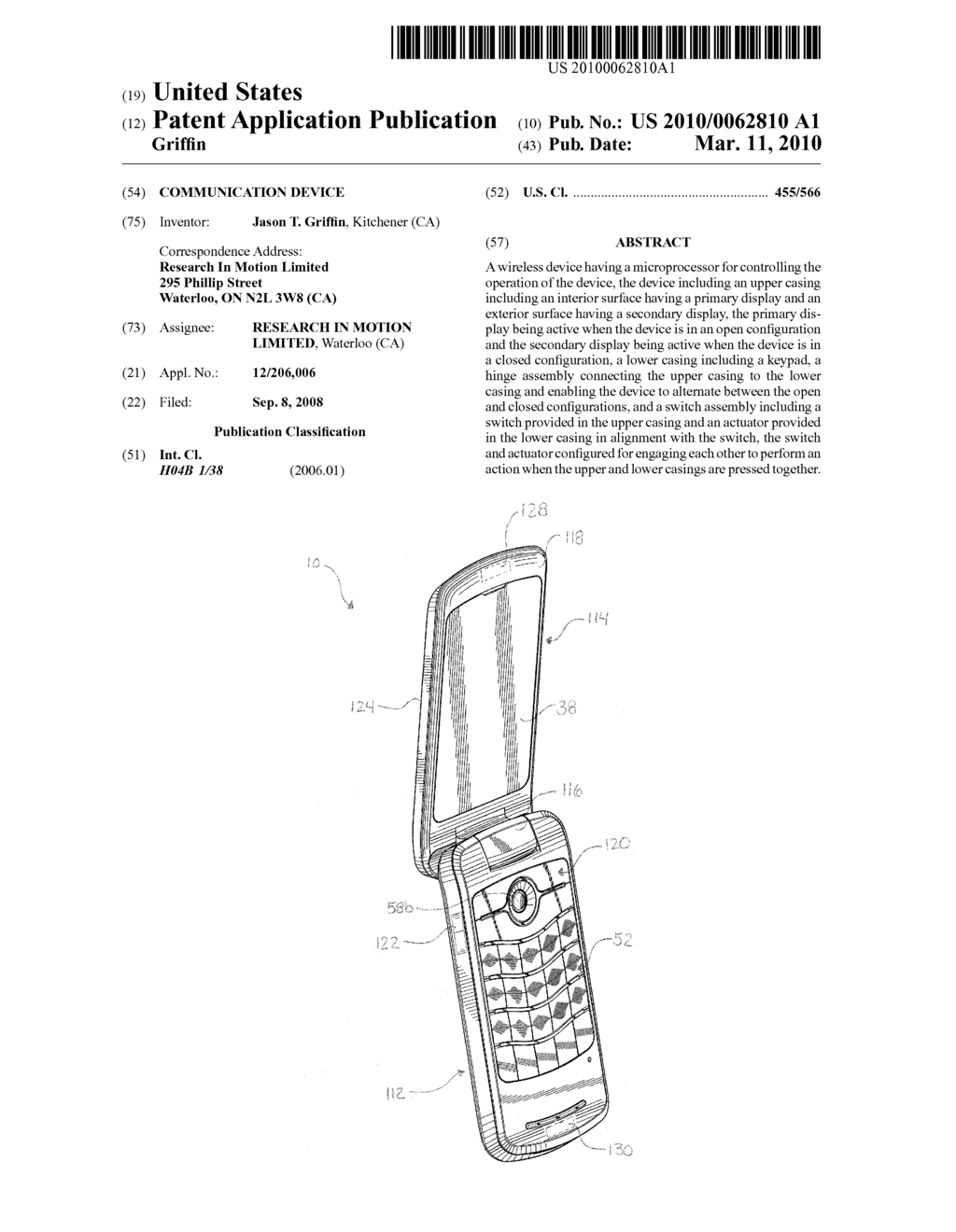 COMMUNICATION DEVICE - diagram, schematic, and image 01