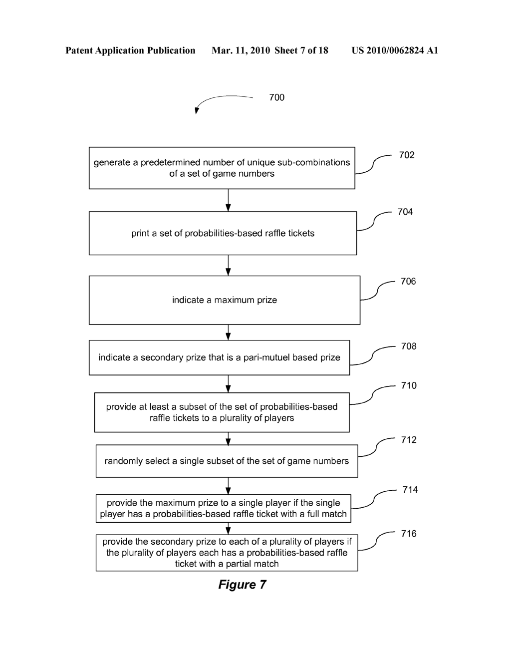 METHOD AND APPARATUS THAT CONTROL RISK AND UNCERTAINTY IN A VARIABLE PRICED PROMOTIONAL LOTTERY GAME - diagram, schematic, and image 08