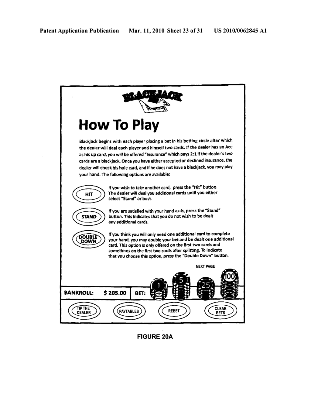 Automated table chip-change screen feature - diagram, schematic, and image 24