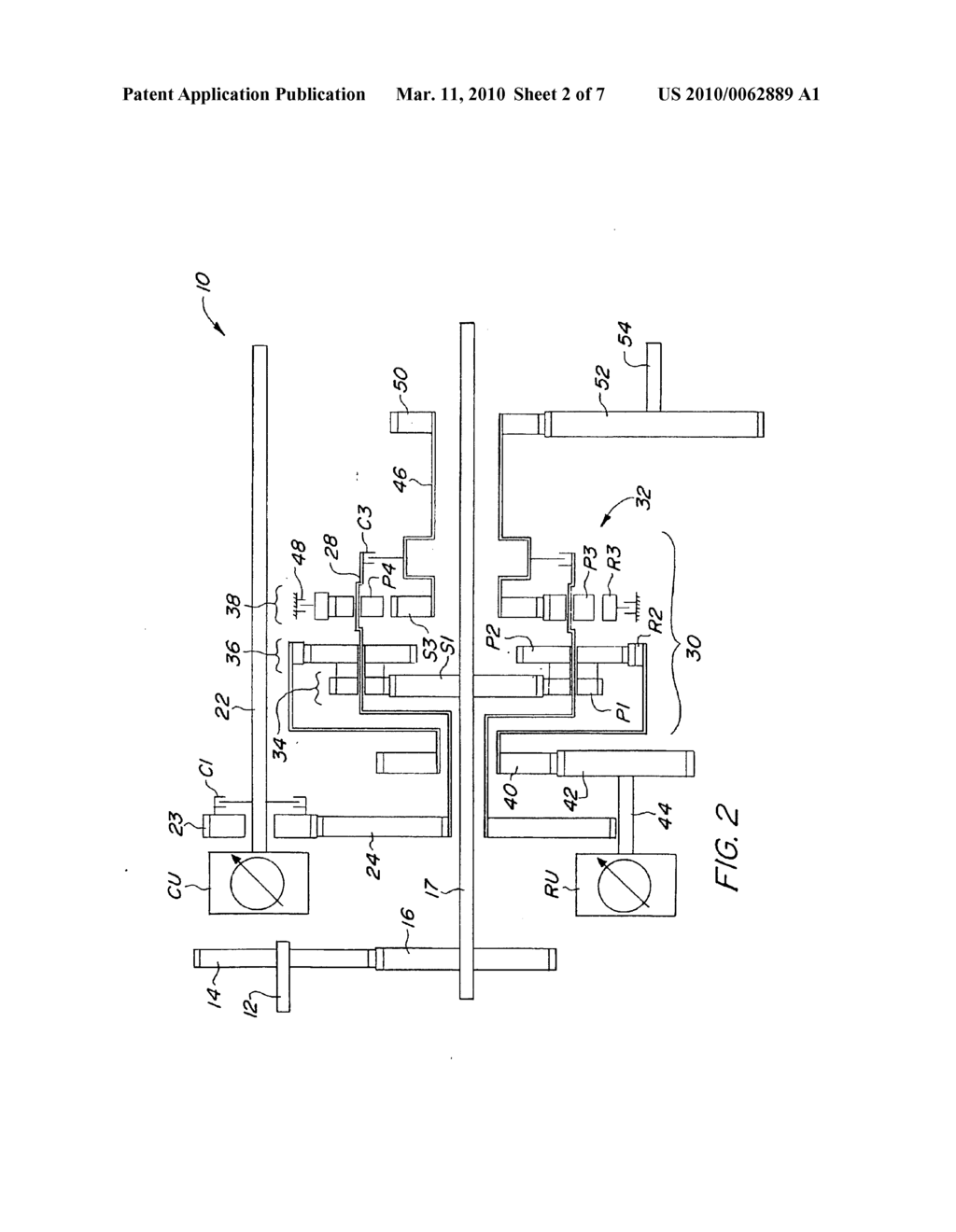 Method For Controlling Two Variable Displacement Hydrostatic Units In An Infinitely Variable Hydro-Mechanical Transmission - diagram, schematic, and image 03