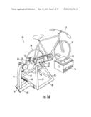Bicycle Trainer with Variable Resistance to Pedaling diagram and image
