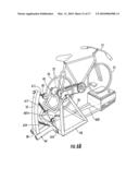 Bicycle Trainer with Variable Resistance to Pedaling diagram and image