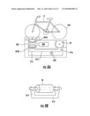 Bicycle Trainer with Variable Resistance to Pedaling diagram and image