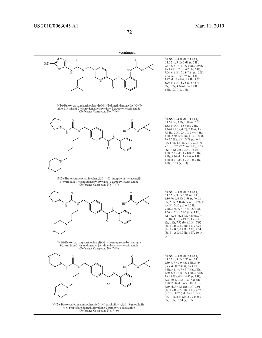 NOVEL PYRIDINECARBOXYLIC ACID (2-AMINOPHENYL) AMIDE DERIVATIVE HAVING UREA STRUCTURE - diagram, schematic, and image 73