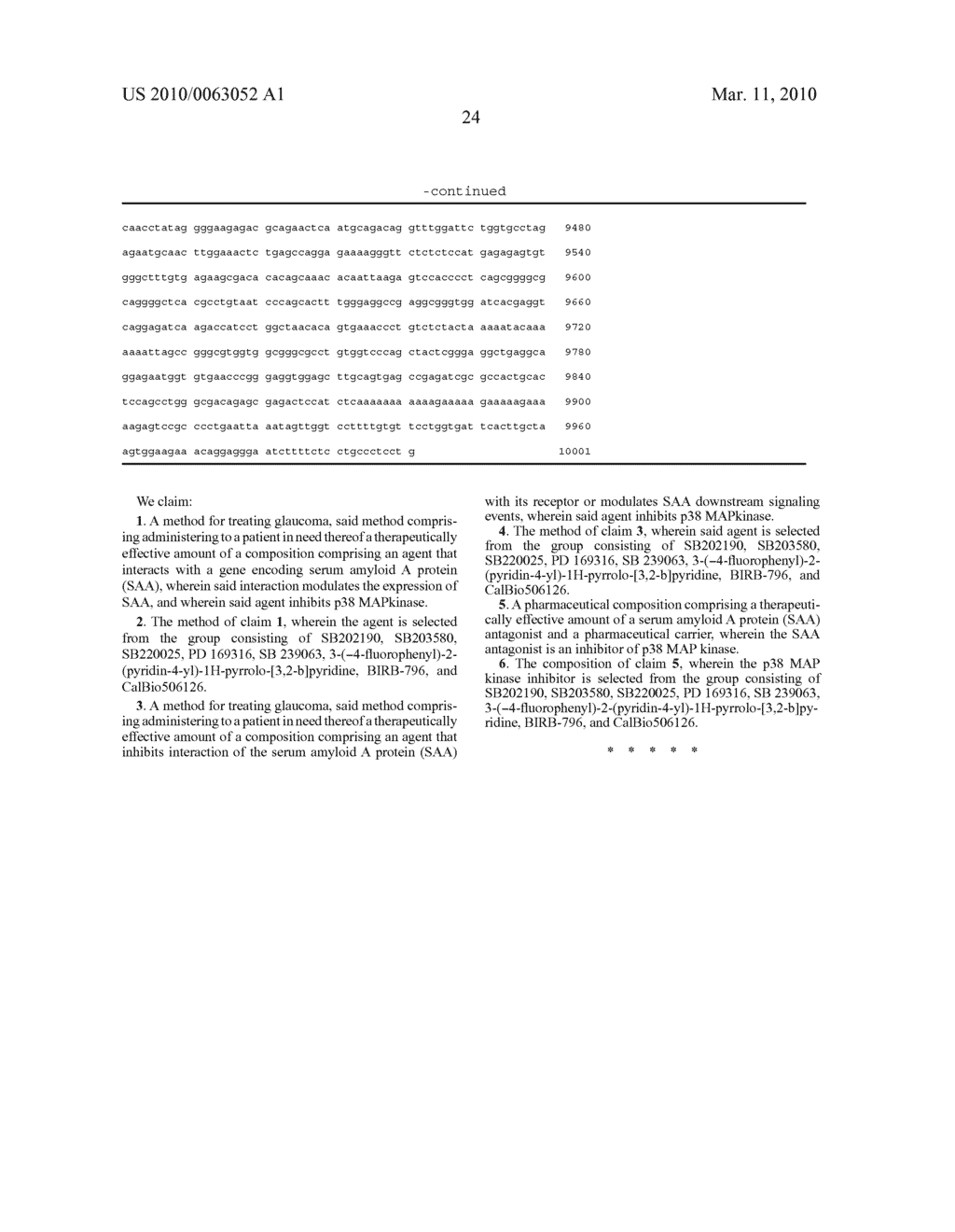 USE OF SERUM AMYLOID A GENE IN DIAGNOSIS AND TREATMENT OF GLAUCOMA AND IDENTIFICATION OF ANTI-GLAUCOMA AGENTS - diagram, schematic, and image 39