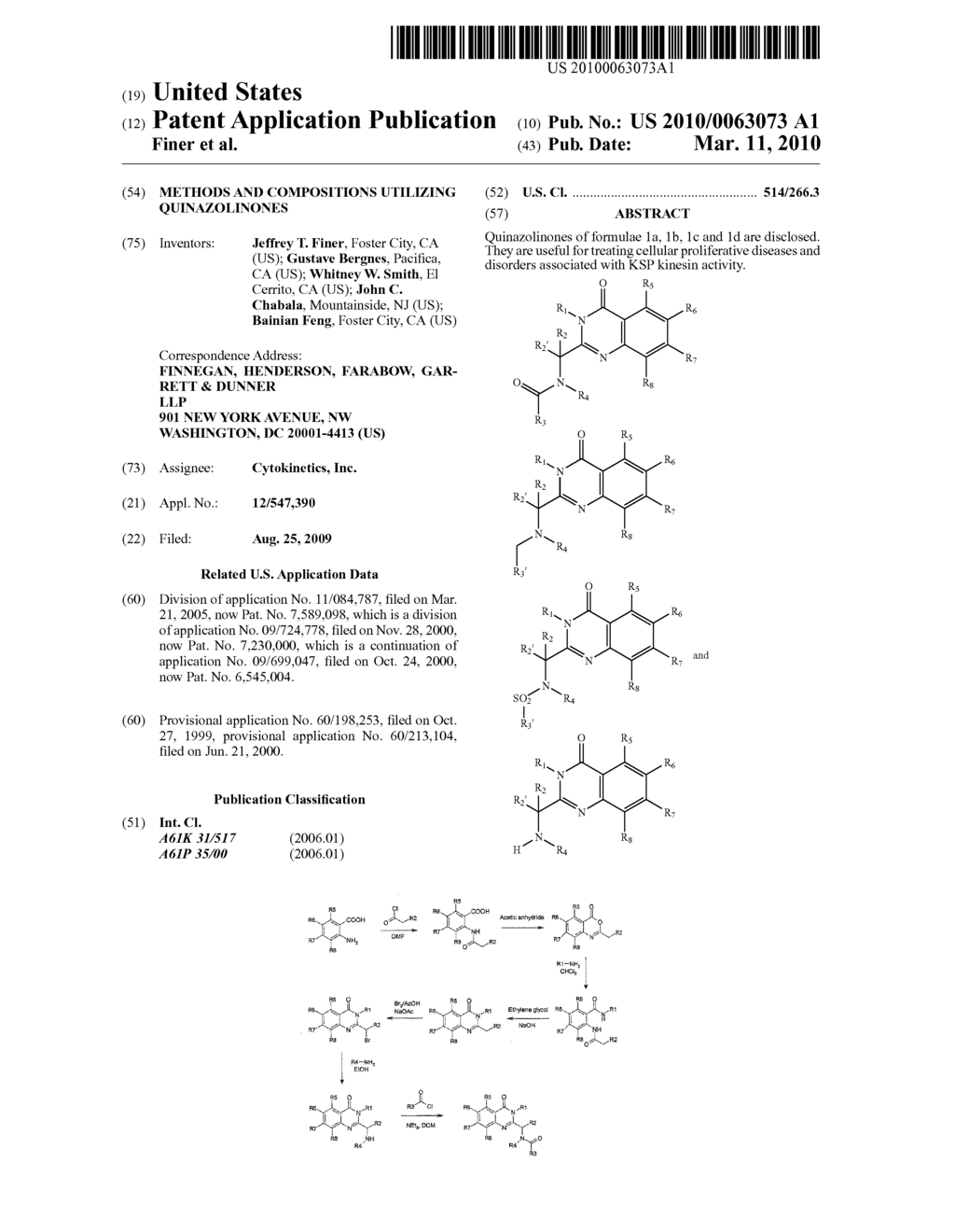 Methods and Compositions Utilizing Quinazolinones - diagram, schematic, and image 01