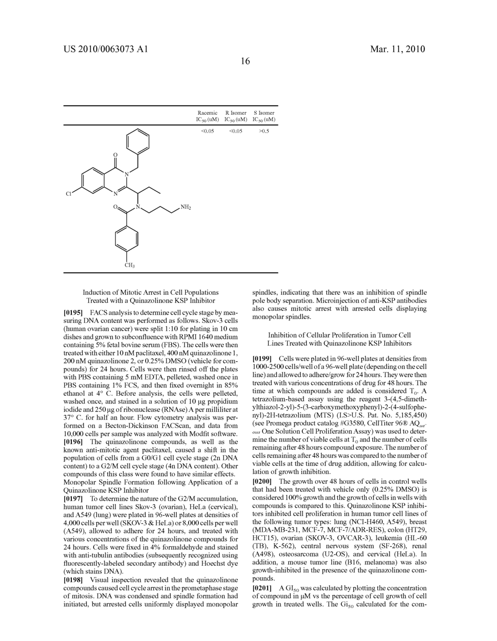 Methods and Compositions Utilizing Quinazolinones - diagram, schematic, and image 107