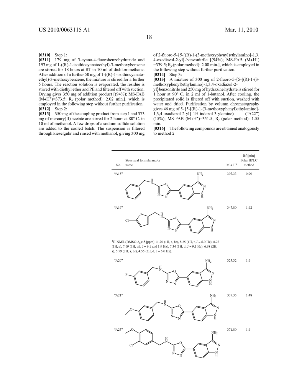 5-(1,3,4-OXADIAZOL-2-YL)-1H-INDAZOLE AND 5-(1,3,4-THIADIAZOL-2-YL)-1H-INDAZOLE DERIVATIVES AS SGK INHIBITORS FOR THE TREATMENT OF DIABETES - diagram, schematic, and image 19