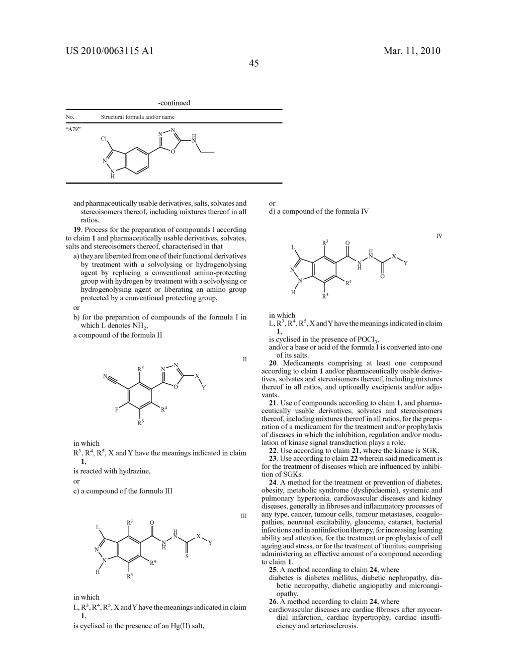 5-(1,3,4-OXADIAZOL-2-YL)-1H-INDAZOLE AND 5-(1,3,4-THIADIAZOL-2-YL)-1H-INDAZOLE DERIVATIVES AS SGK INHIBITORS FOR THE TREATMENT OF DIABETES - diagram, schematic, and image 46