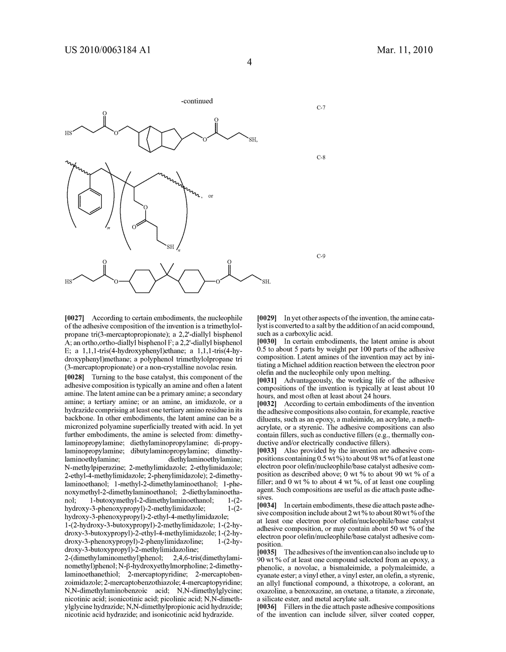 LOW TEMPERATURE CURING ACRYLATE AND MALEIMIDE BASED FORMULATIONS AND METHODS FOR USE THEREOF - diagram, schematic, and image 05