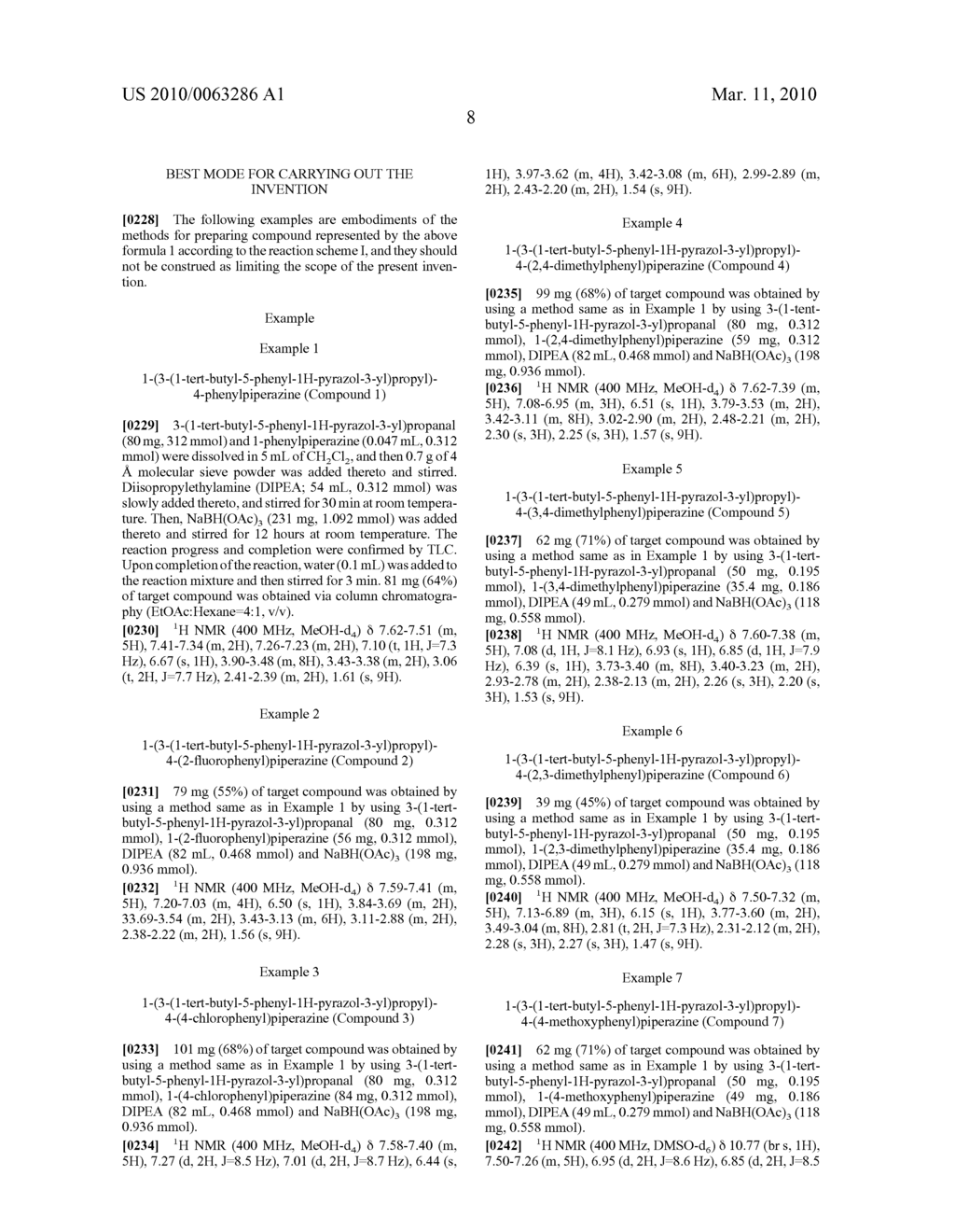 PIPERAZINYL-PROPYL-PYRAZOLE DERIVATIVES AS DOPAMINE D4 RECEPTOR ANTAGONISTS, AND PHARMACEUTICAL COMPOSITIONS CONTAINING THE SAME - diagram, schematic, and image 09