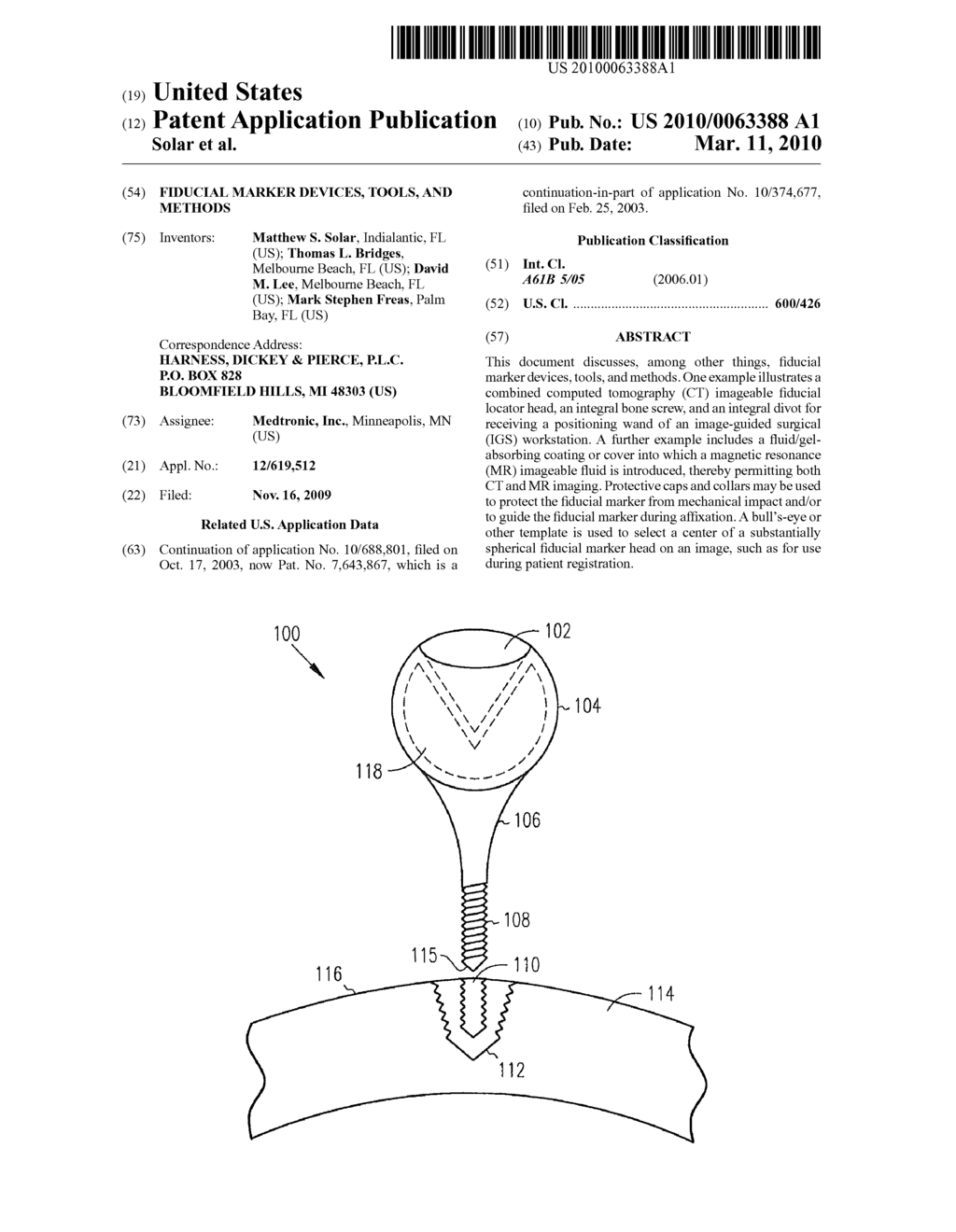 Fiducial Marker Devices, Tools, and Methods - diagram, schematic, and image 01