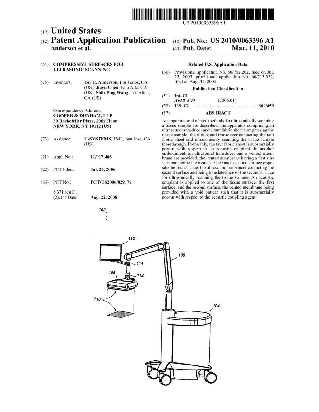 COMPRESSIVE SURFACES FOR ULTRASONIC SCANNING - diagram, schematic, and image 01