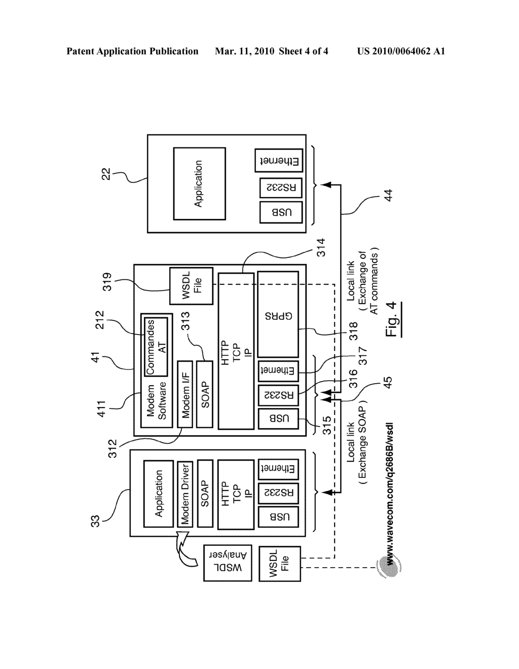 METHOD FOR THE CONTROL OF AN ELECTRONIC RADIO COMMUNICATION MODULE - diagram, schematic, and image 05