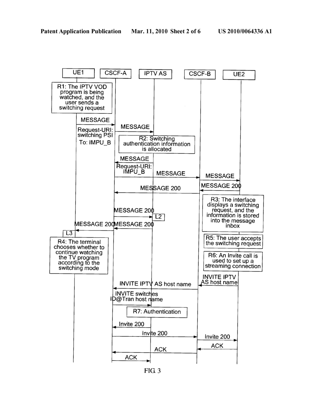 METHOD AND NETWORK DEVICE FOR IMPLEMENTING IPTV STREAMING SERVICE IN IMS - diagram, schematic, and image 03