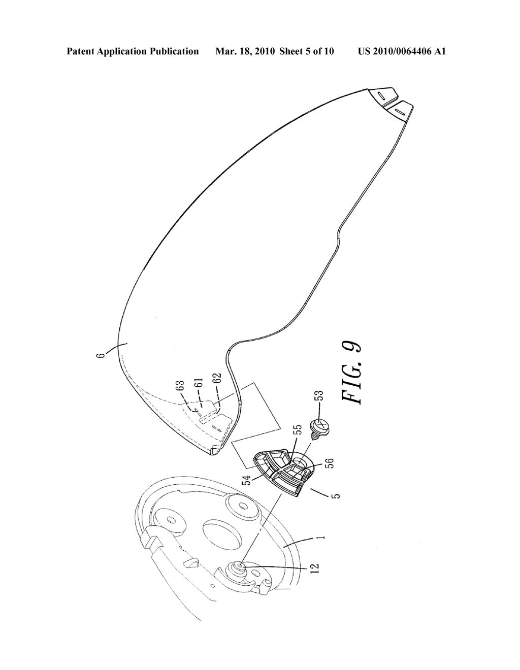 Safety Helmet Visor Setting Mechanism - diagram, schematic, and image 06