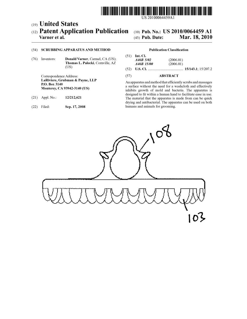 SCRUBBING APPARATUS AND METHOD - diagram, schematic, and image 01