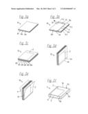 Method and device for affixing a marking ribbon to a book or a brochure diagram and image