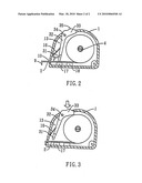 AUTOMATIC LOCKING MECHANISM FOR A MEASURING TAPE DEVICE diagram and image