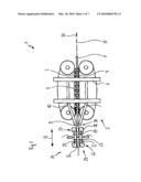 Linear drawing machine and method for linear drawing of a workpiece through a drawing ring diagram and image