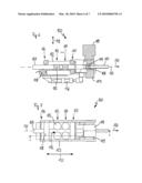 Linear drawing machine and method for linear drawing of a workpiece through a drawing ring diagram and image