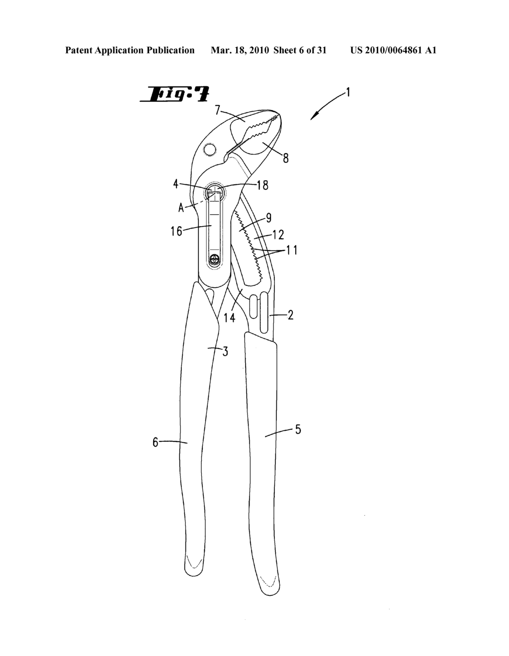 PLIERS WITH PIVOT PIN THAT CAN BE MOVED AGAINST THE FORCE OF A SPRING - diagram, schematic, and image 07