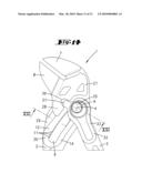 PLIERS WITH PIVOT PIN THAT CAN BE MOVED AGAINST THE FORCE OF A SPRING diagram and image