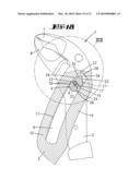 PLIERS WITH PIVOT PIN THAT CAN BE MOVED AGAINST THE FORCE OF A SPRING diagram and image