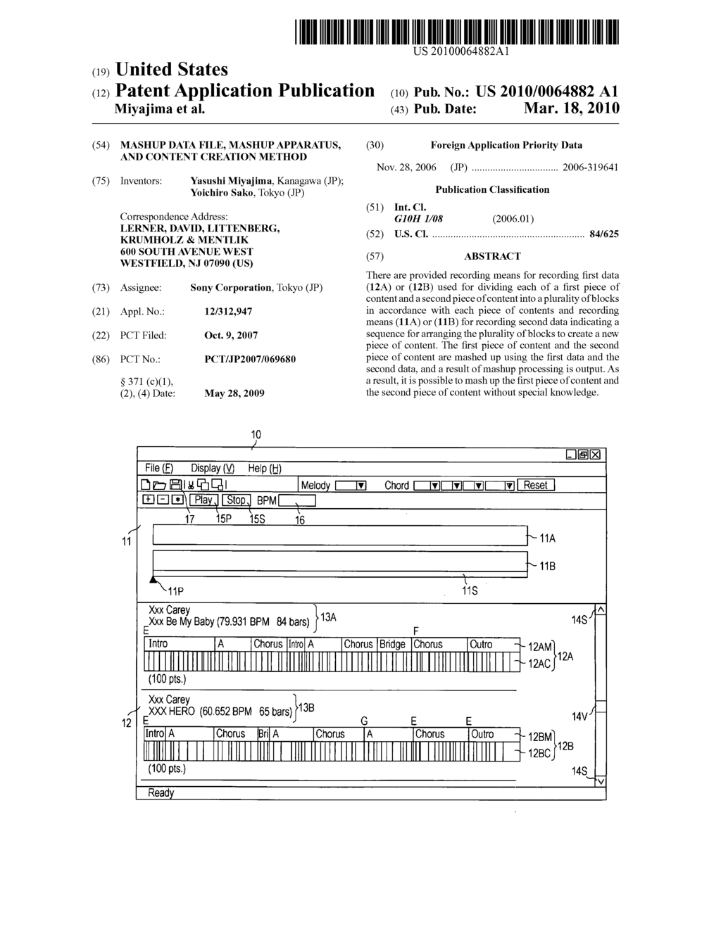 MASHUP DATA FILE, MASHUP APPARATUS, AND CONTENT CREATION METHOD - diagram, schematic, and image 01