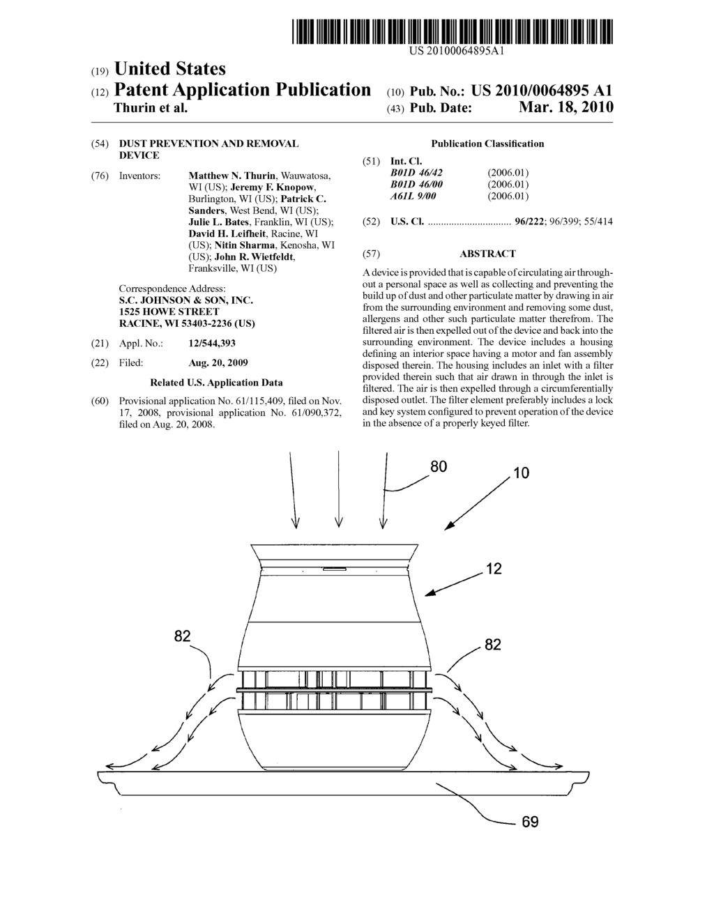 Dust Prevention And Removal Device - diagram, schematic, and image 01