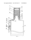 DEVICE FOR TREATING AND PURIFYING A LIQUID PRODUCT diagram and image