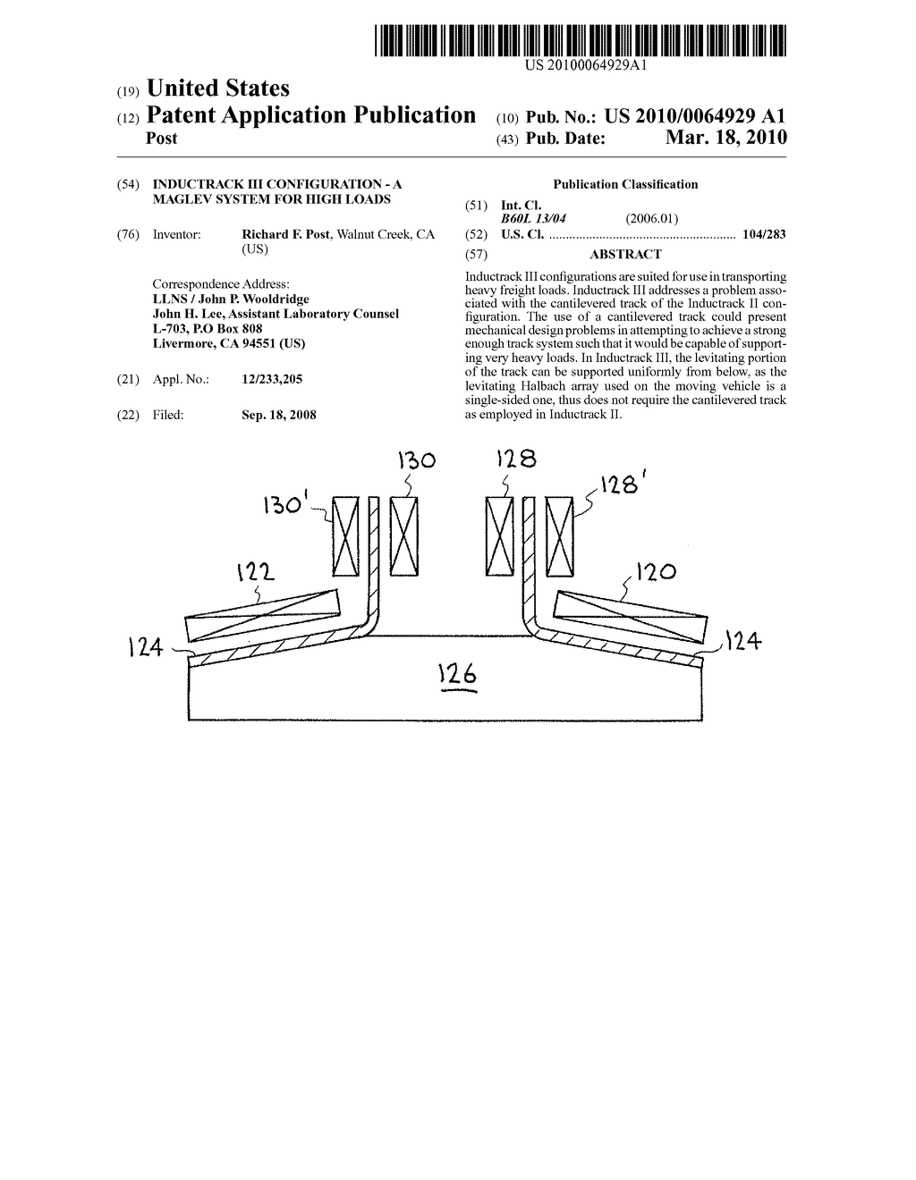 INDUCTRACK III CONFIGURATION - A MAGLEV SYSTEM FOR HIGH LOADS - diagram, schematic, and image 01